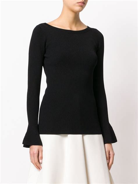 michael michael kors flared crocheted blouse|michael kors collection clothing.